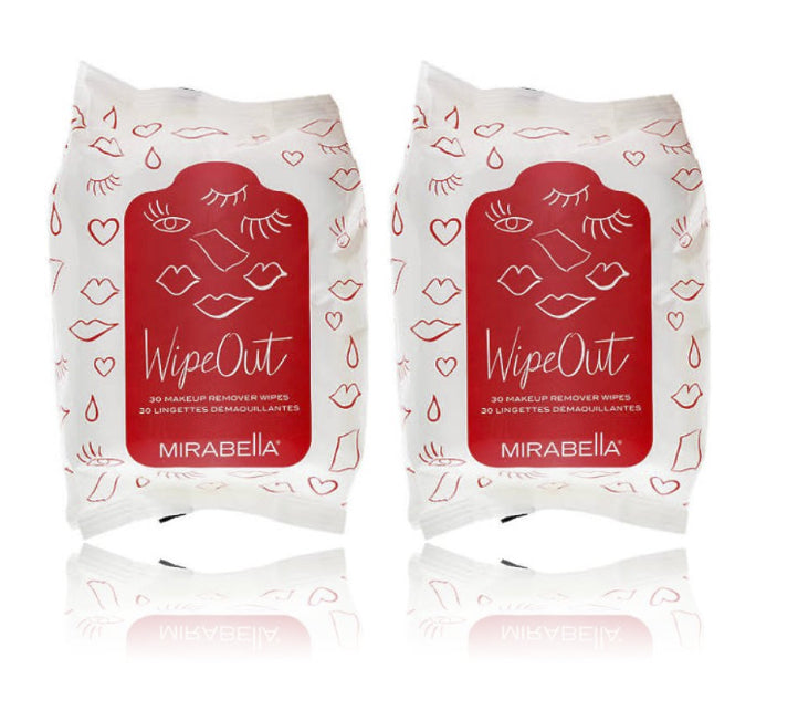 Mirabella Wipe Out Makeup Remover Wipes (30 Wipes) (2-Pack) - oddros.shop